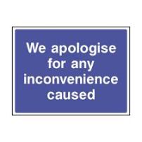 we apologize